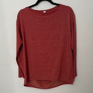 Lululemon Athletica Maroon Long Sleeve Tee